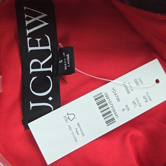 NEW J. Crew Cropped Fall Jacket Plaid Check S - Picture 5 of 11